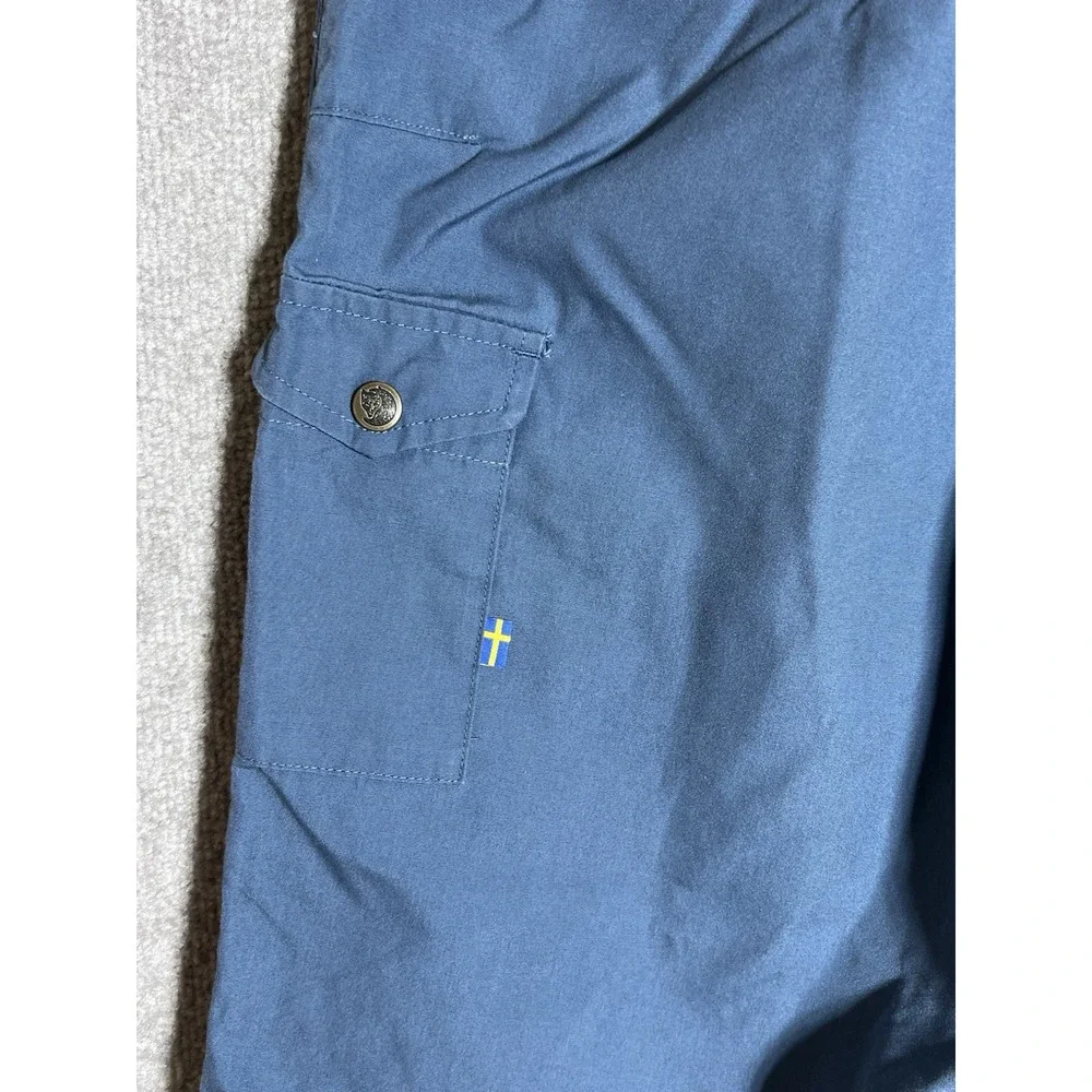 Fjallraven Greenland Pro G-1000 Cargo Trouser Pants Mens Sz 33-34 Blue Gorpcore